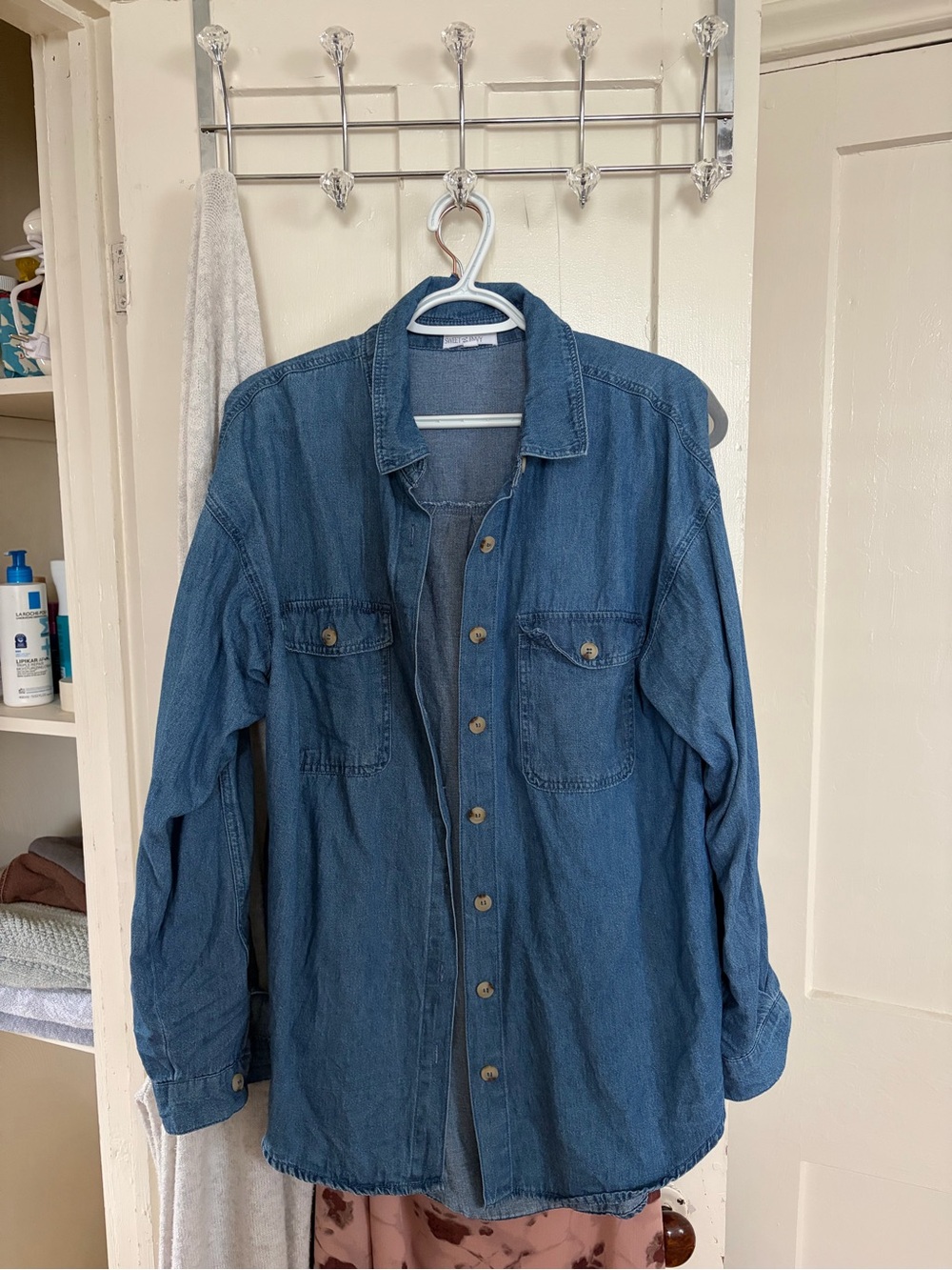 Denim Long Sleeve Button Up